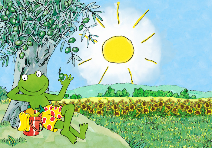 Rana Frosch Italia fumetto sole